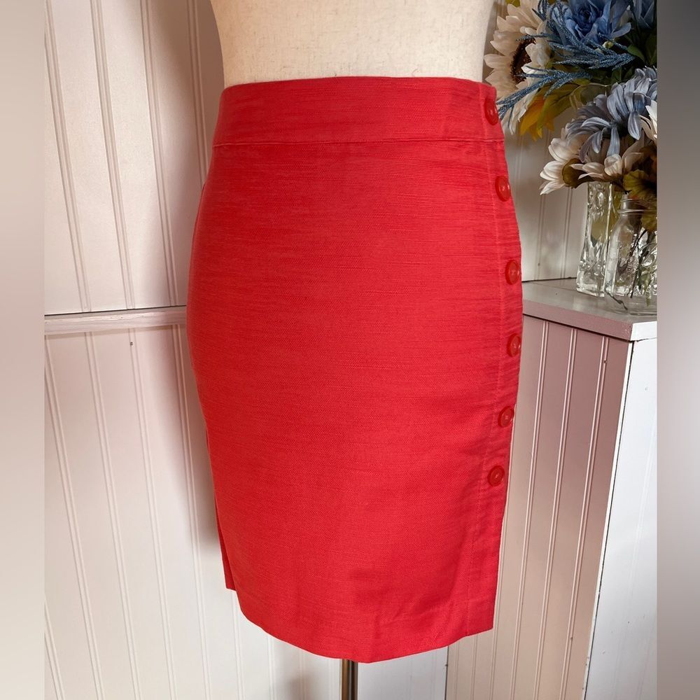 Orange Pencil Skirt